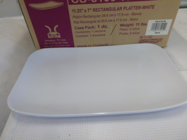 NEW Case of G.E.T. Enterprises Rectangular PlatterPlates
