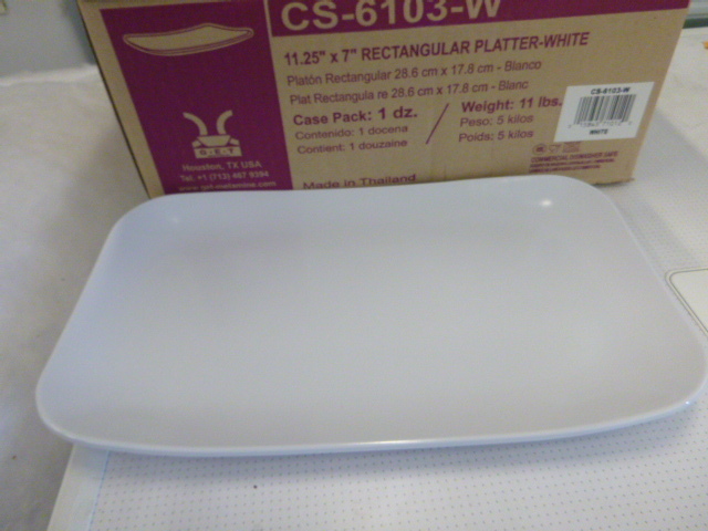 NEW Case of G.E.T. Enterprises Rectangular PlatterPlates