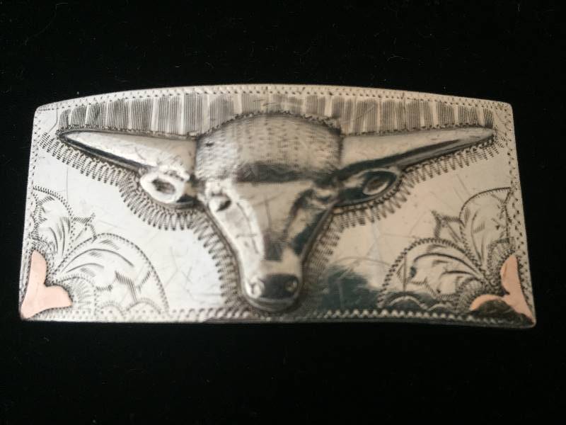 lot 19 image: Sterling Silver Belt Buckle