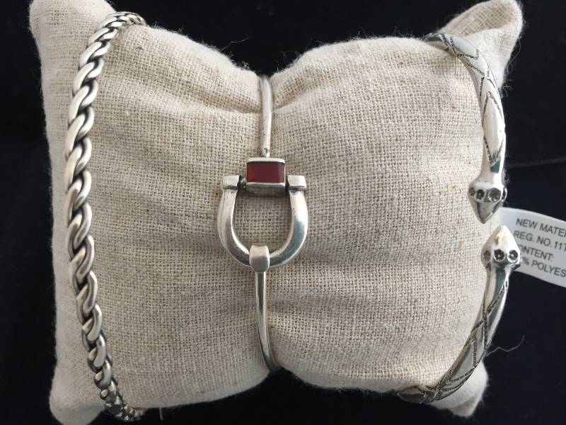 lot 37 image: Sterling Silver Bracelets - Qty 3