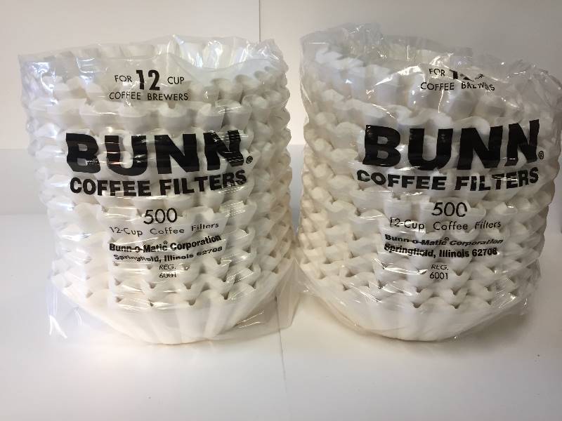 lot 18 image: 1000 Bunn Coffee Filters - 12 cup