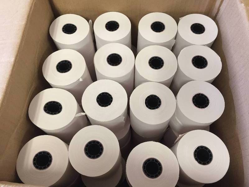 lot 120 image: 50 Paper Rolls 3.25 wide