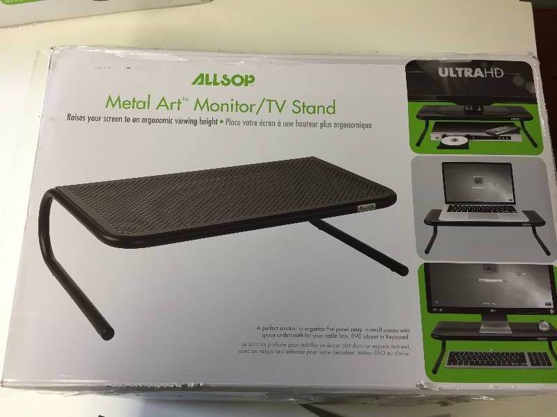 lot 121 image: ALLSOP Metal Art Monitor  TV Stand