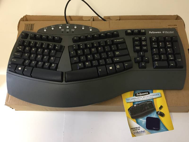 lot 88 image: Fellowes Microban Split Design Keyboard