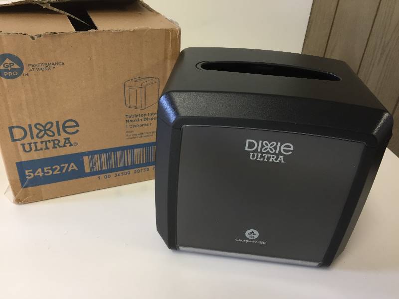 lot 112 image: DIXIE Ultra Tabletop Interfold Mapkin Dispenser