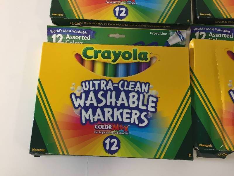 lot 91 image: 6 Packs of 12 Crayola Ultra-Clean Washable Markers