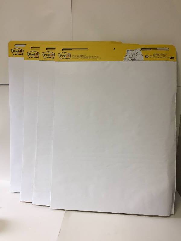 lot 124 image: 3M Post-it Easel Pad - 4 Pack