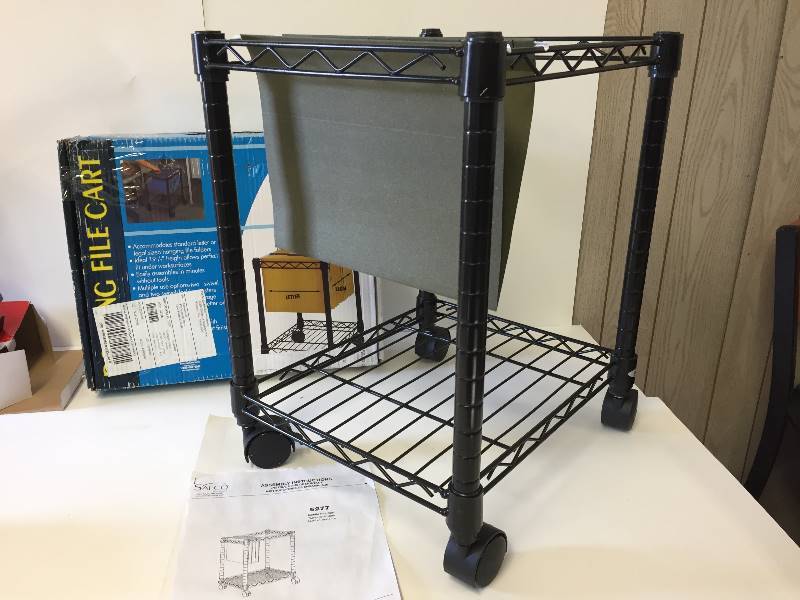 lot 109 image: SafCo Rolling File Cart