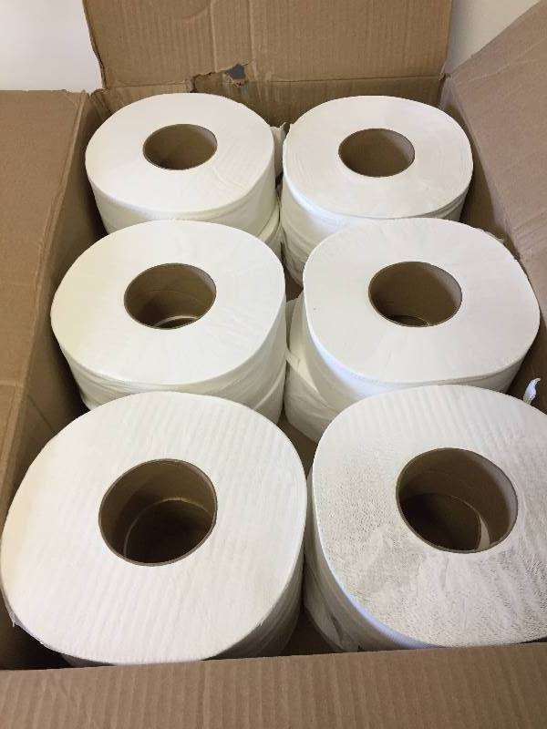 lot 15 image: Qty 10 Gen 9 Jumbo Rolls Toilet Paper 2 Ply 9