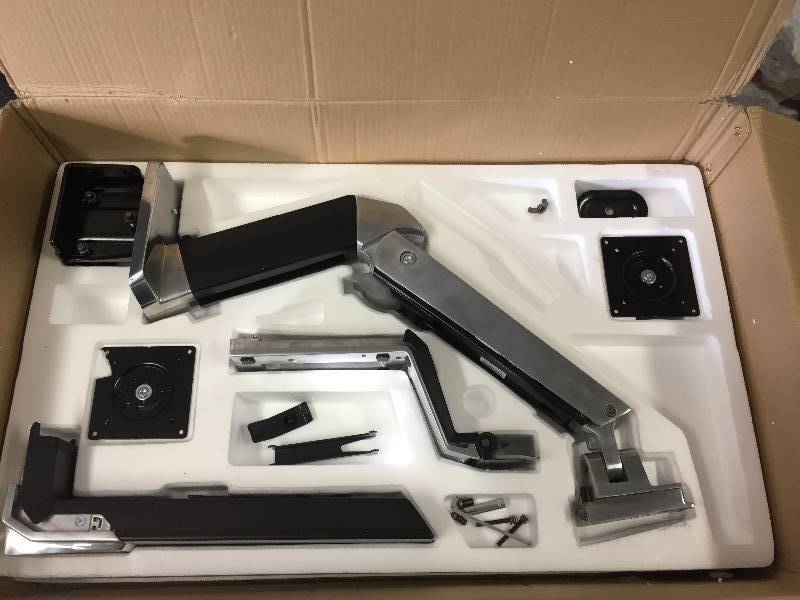 lot 4 image: Ergotron WorkFit-A Dual with Worksurface #24-392-026