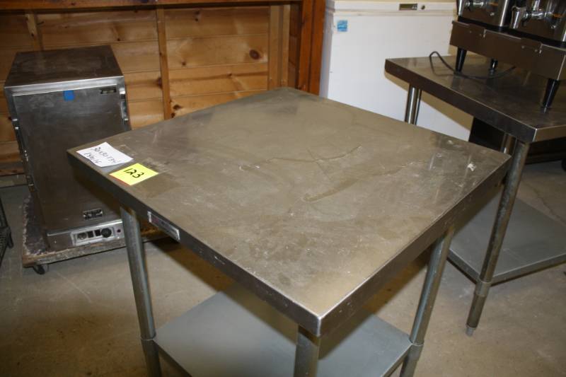 lot 123 image: Stainless Table