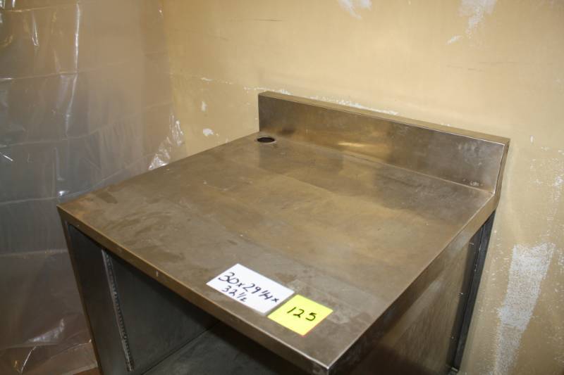 lot 125 image: Stainless Cabinet