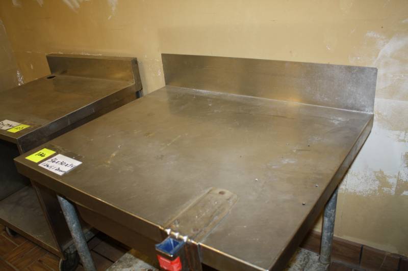 lot 126 image: Stainless Table