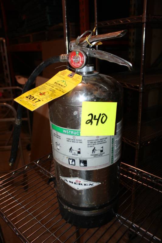 lot 240 image: Amerex Fire Estingusher