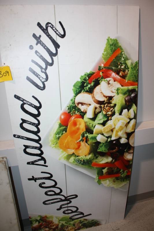 lot 309 image: Salad Sign
