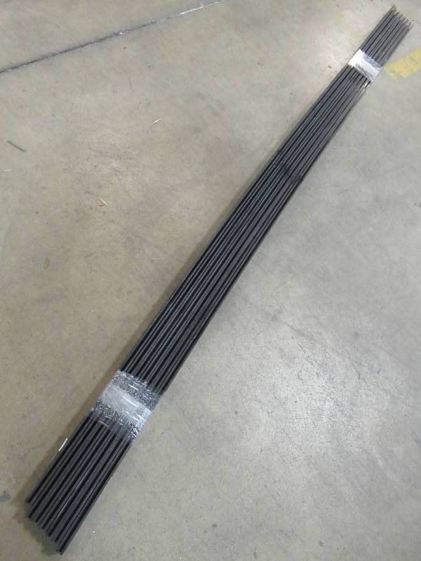 lot 72 image: 7 Freedom (Common 34-in x 2-in x 8-ft Actual 0.745-in x 1.74-in x 8.02-ft) Black Vinyl Lattice Divider 73004477