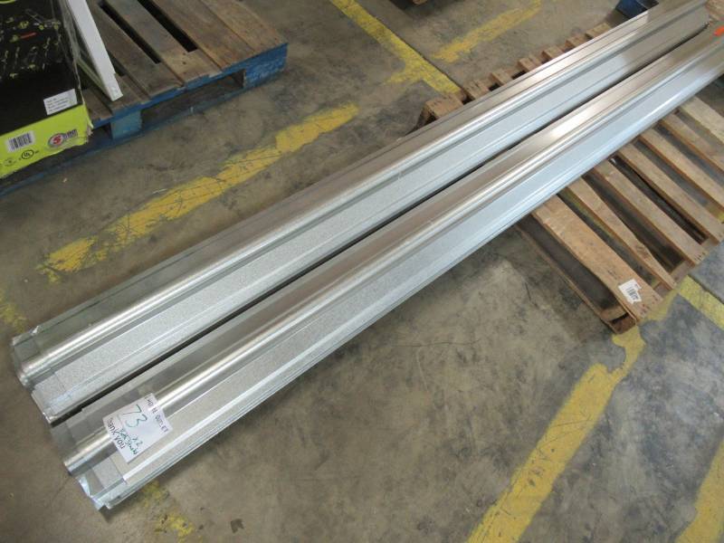 lot 73 image: 50  Aluminum Ridge or Hip CapsFlashing. Measures 10 X 8 X 2 Tall - Approximate