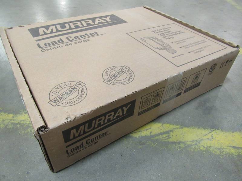 lot 102 image: Murray 125 Amp 12-Space 24-Circuit Main Lug Load Center, LC1224L1125