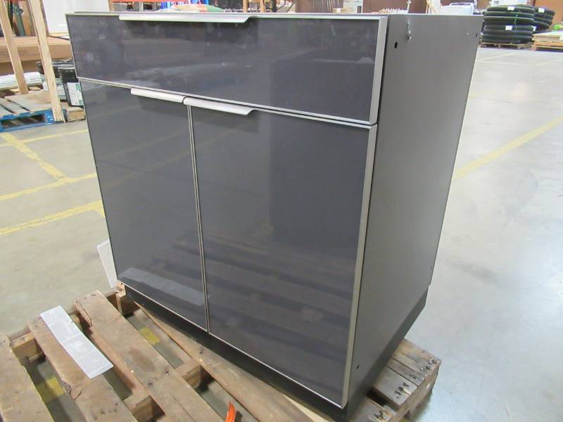 lot 6 image: New Age Bar Cabinet, Outdoor Aluminum Series 32 W X 23 D X 34 14 Tall.