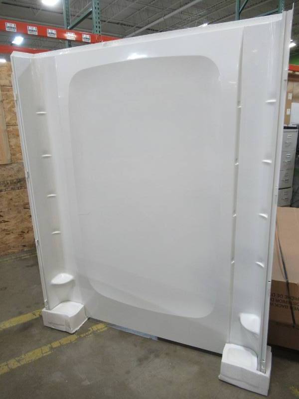 lot 107 image: Sterling STORE PLUS 60 Shower Backwall, 72332800-0 - CRACKED WALL