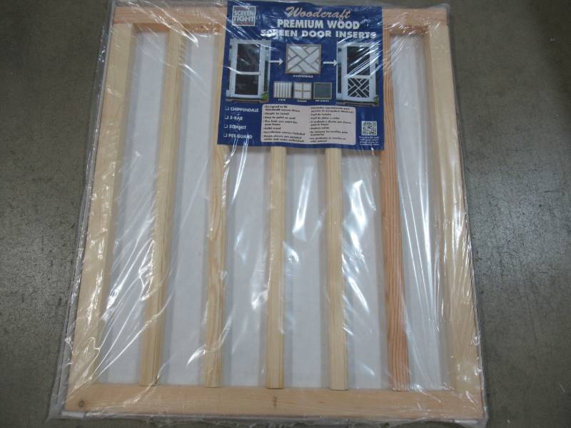 lot 129 image: Screen Tight 5-Bar 25.875-in W x 29.375-in H Wood Screen Door Insert W5BARINS32