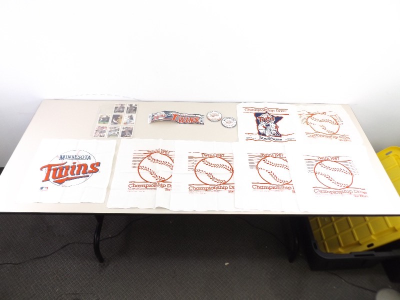lot 20 image: Lot of Minnesota Twins World Series etc. Memorabilia