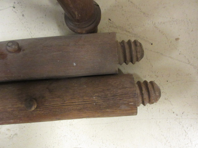 lot 505 image: ANTIQUE WOOD BED FRAME
