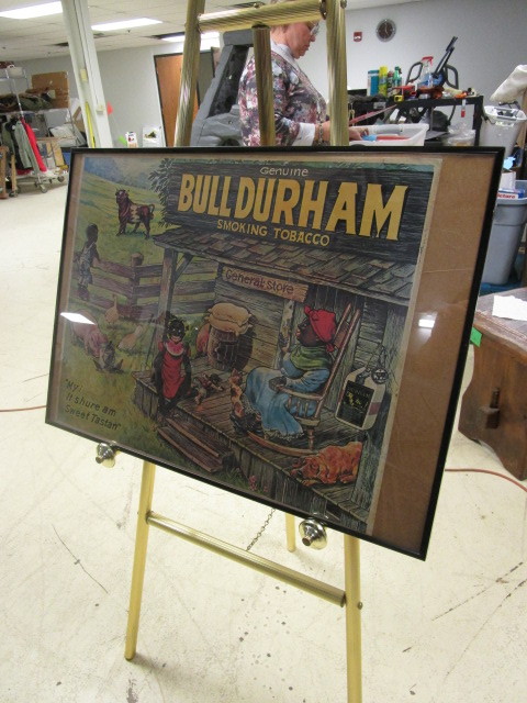 lot 560 image: BULL DURHAM ADVERTISING POSTER