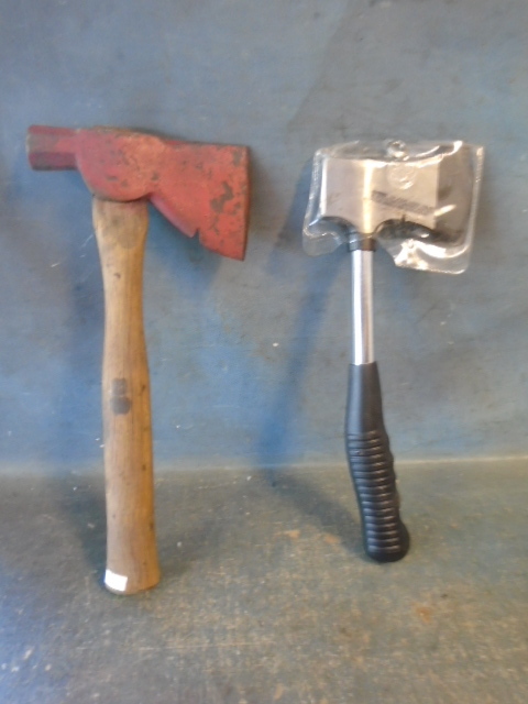 Half Broad Axe and Coleman Hatchet