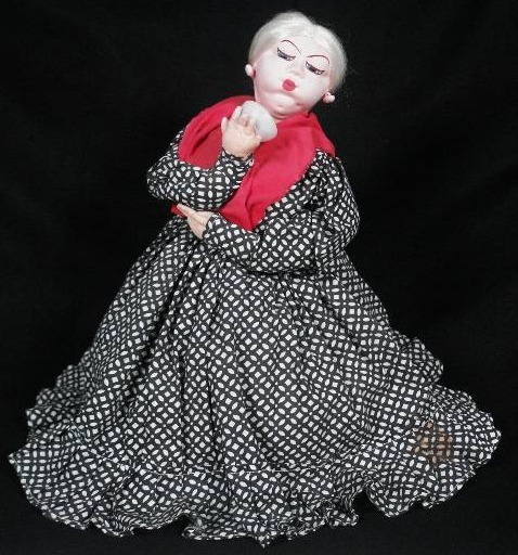 Grandmother with Red Scarf Doll