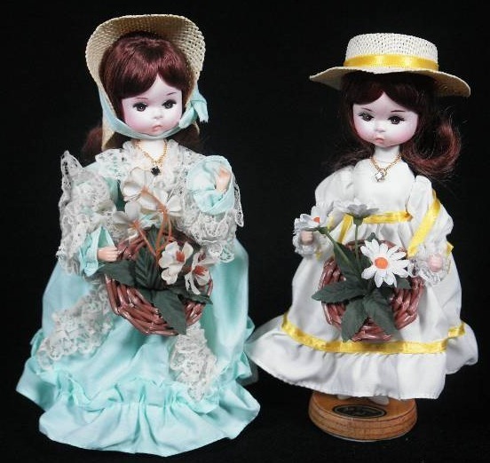 Bradley March &amp April Birthstone Dolls
