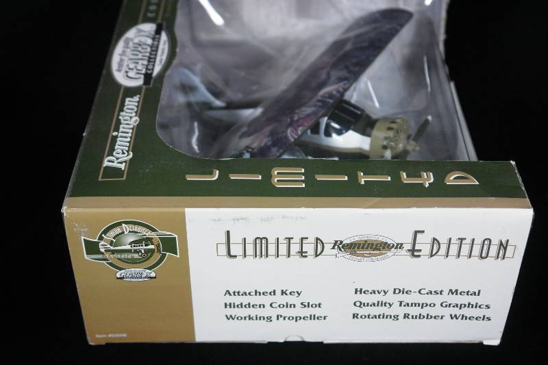Remington Die Cast Metal Coin Bank