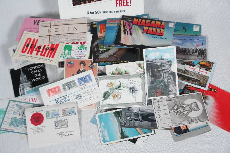 Postcards PLUS in a Cigar Box