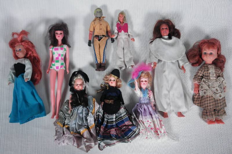 Assortment of Vintage Dolls
