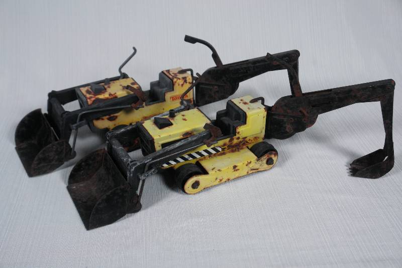 Two Tonka Backhoes