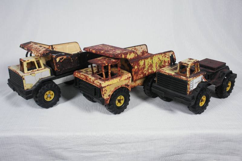 Three Tonka Trucks