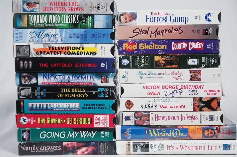 VHS movies and series