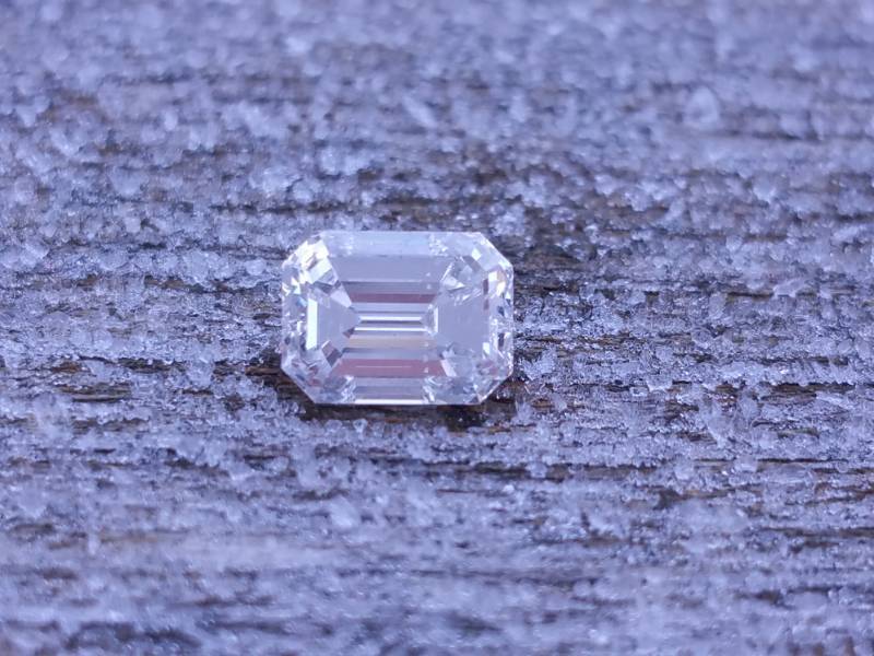 Certified 1.025 CT Emerald Cut Loose Diamond