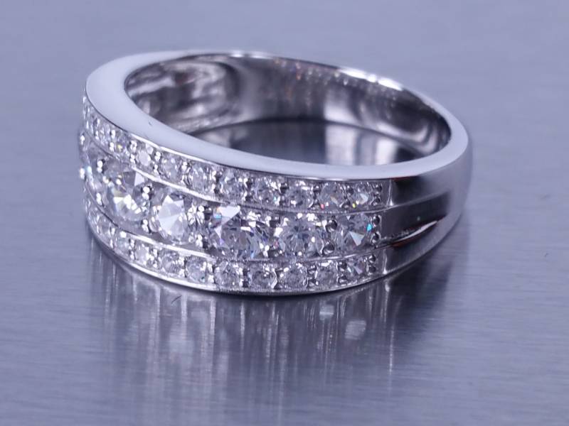 Beautiful Channel Set Dinner Ring