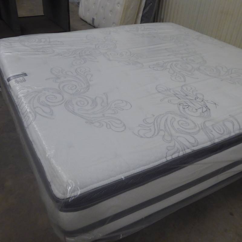 lot 12 image: Brand New Beautyrest Recharge Mona Plush Pillow Top King Mattress