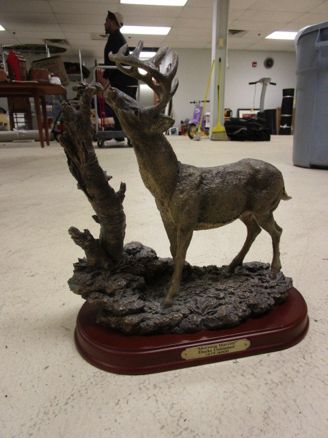 lot 724 image: LIMITED EDITION DEER STATUE