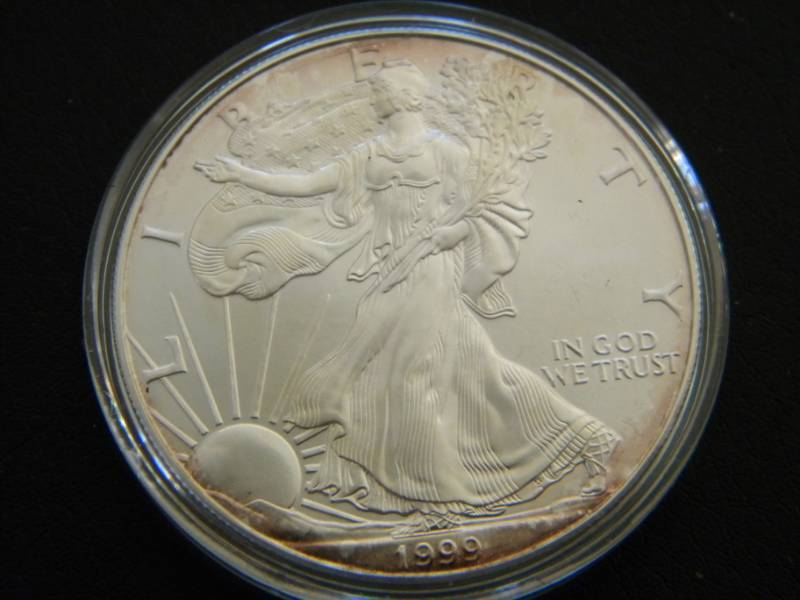 1999 American Silver Eagle - 1 Troy Oz. Fine (.999) Silver