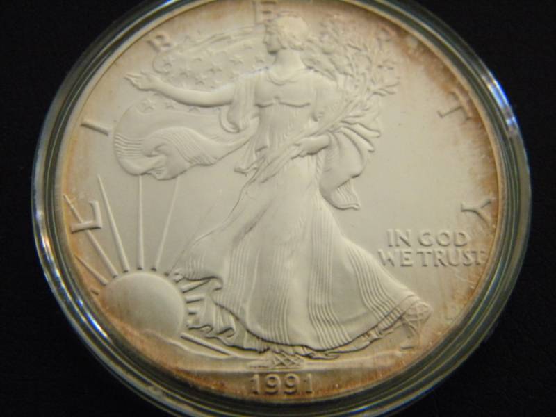1991 American Silver Eagle - 1 Troy Oz. Fine (.999) Silver