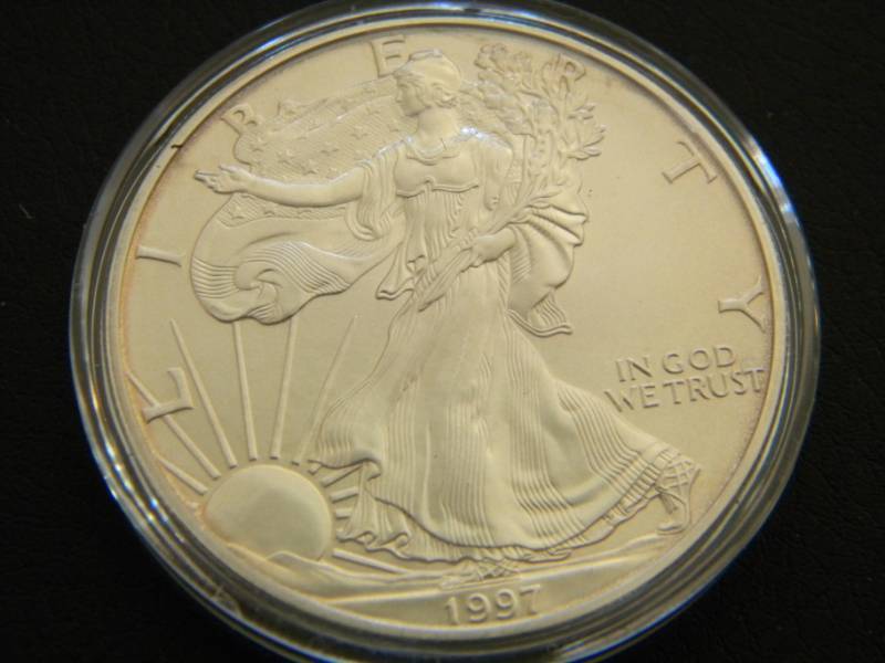 1997 American Silver Eagle - 1 Troy Oz. Fine (.999) Silver