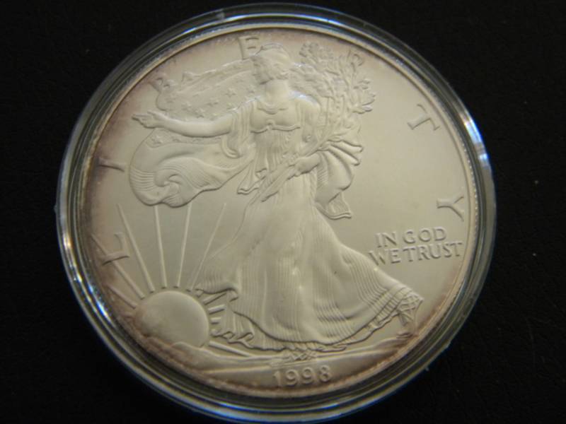 1998 American Silver Eagle - 1 Troy Oz. Fine (.999) Silver
