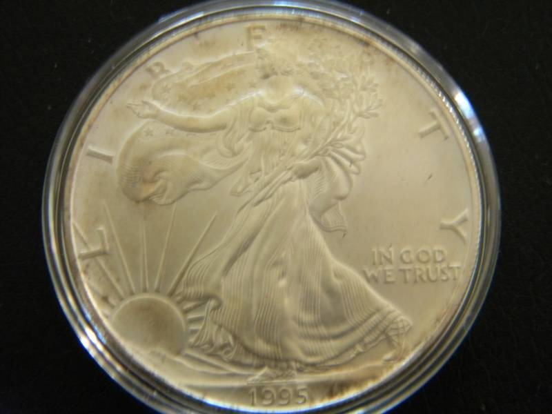 1995 American Silver Eagle - 1 Troy Oz. Fine (.999) Silver