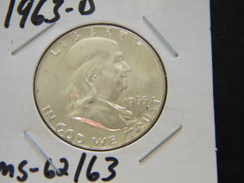 1963 D Franklin Silver Half Dollar