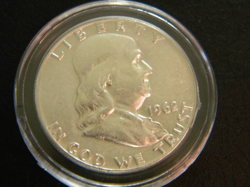 1962 D Franklin Silver Half Dollar