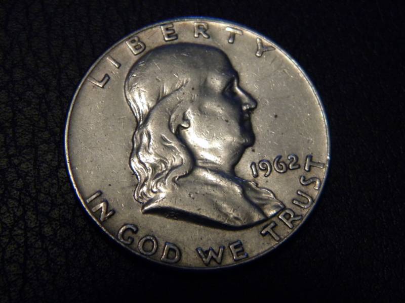 1962 D Franklin Silver Half Dollar