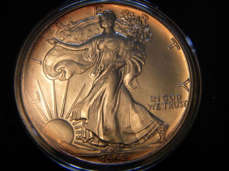 1992 American Silver Eagle - 1 Troy Oz. Fine (.999) Silver